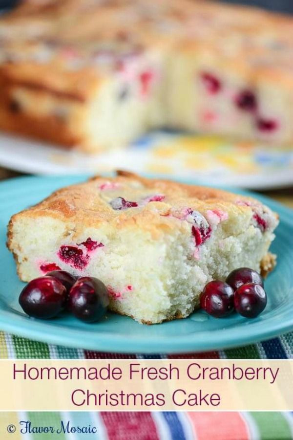 Christmas Cranberry Recipes
 Homemade Fresh Cranberry Cake Holiday Inspiration