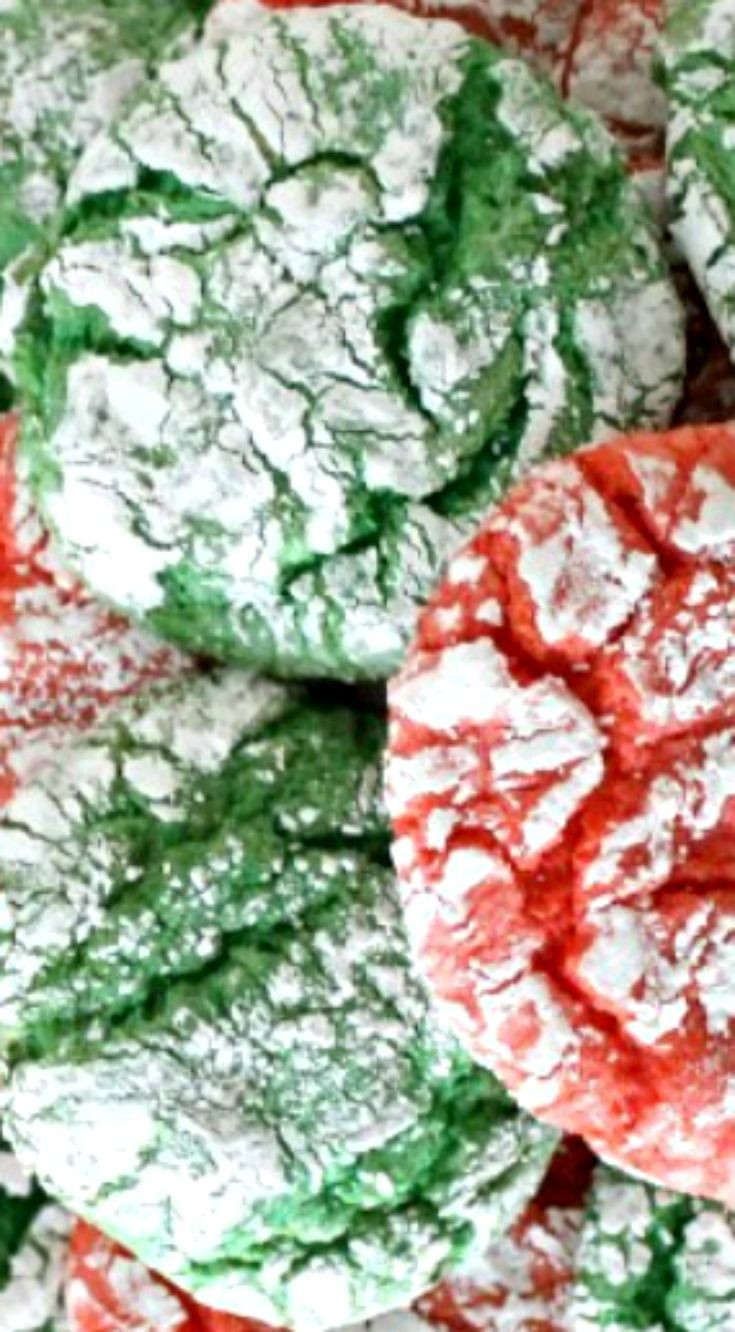 Christmas Crinkle Cool Whip Cookies
 1371 best images about Christmas Time ♥ on Pinterest