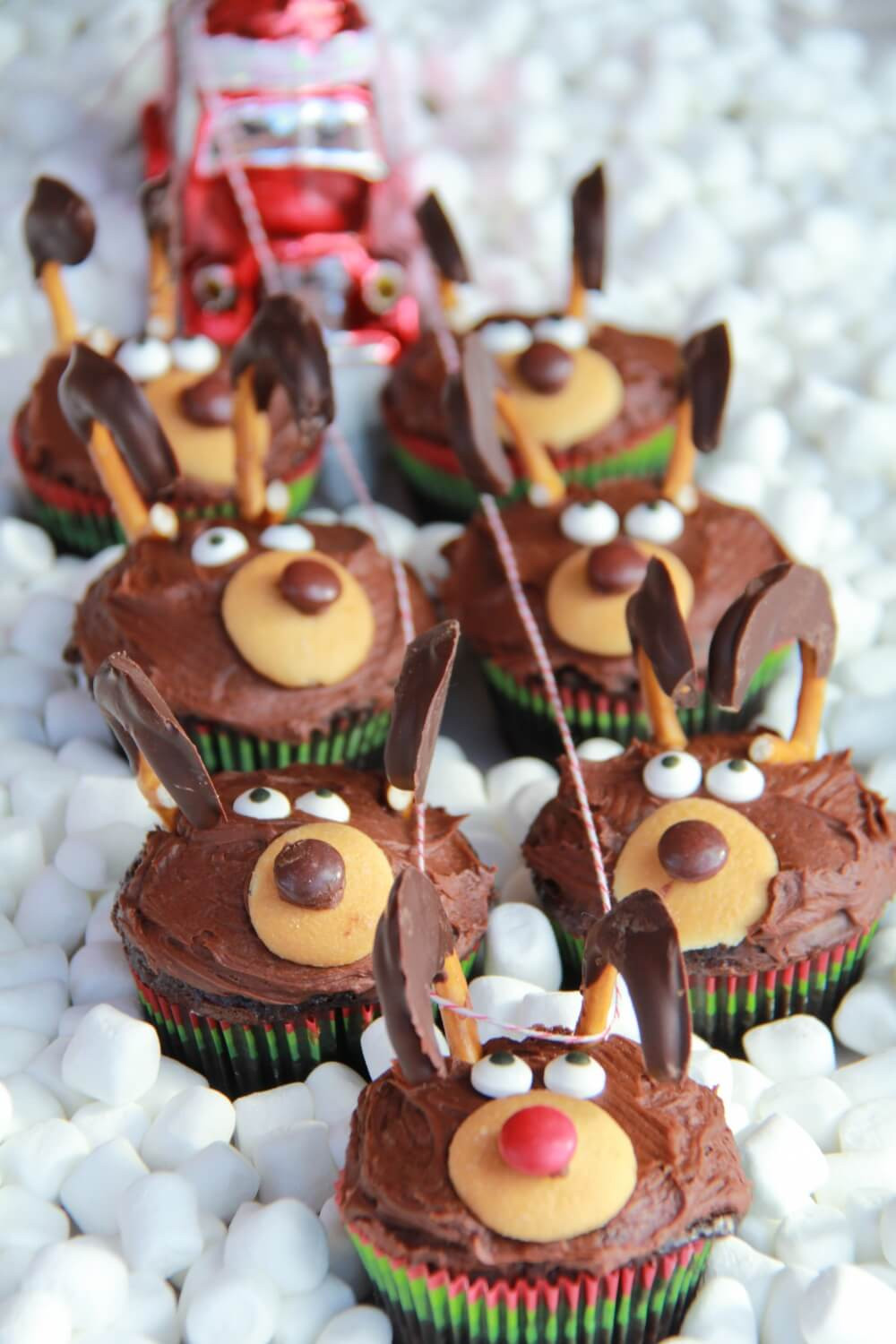 Christmas Cup Cakes
 Chocolate Reindeer Cupcakes Half Baked Harvest