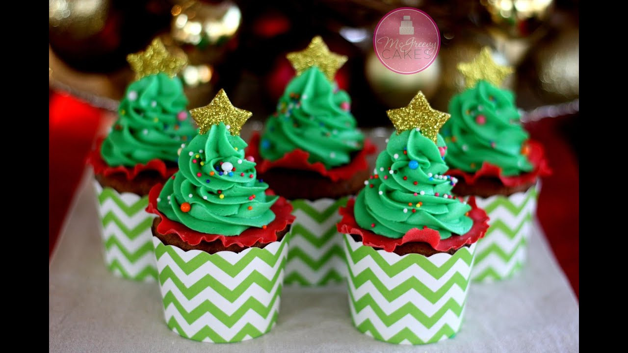 Christmas Cup Cakes
 How to Make EASY Christmas Tree Cupcakes