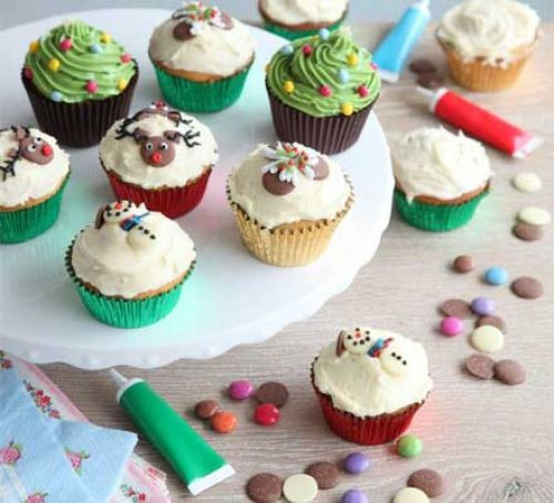 Christmas Cup Cakes
 Christmas cupcakes recipe