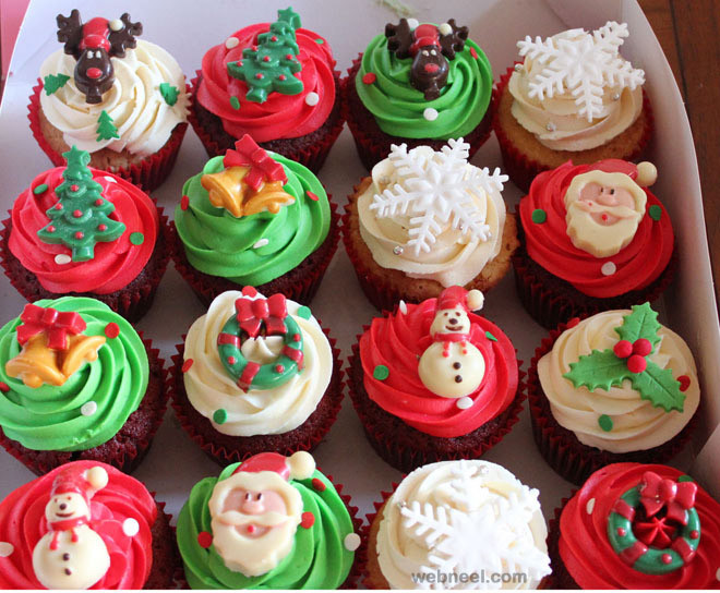 Christmas Cupcakes Images
 25 Beautiful Christmas Cupcake Decorating ideas for your