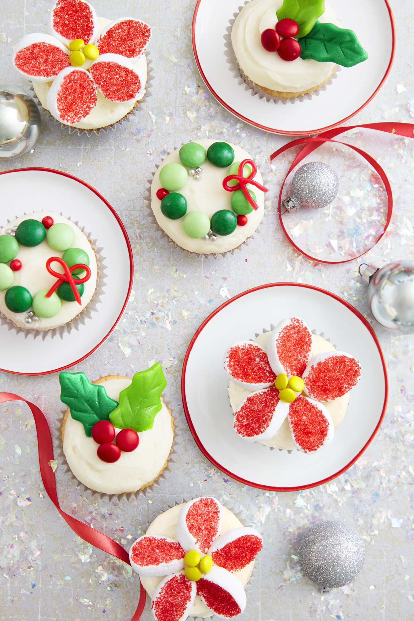 Christmas Dessert Cakes
 Holiday Candy Cupcakes Recipe How To Make Christmas