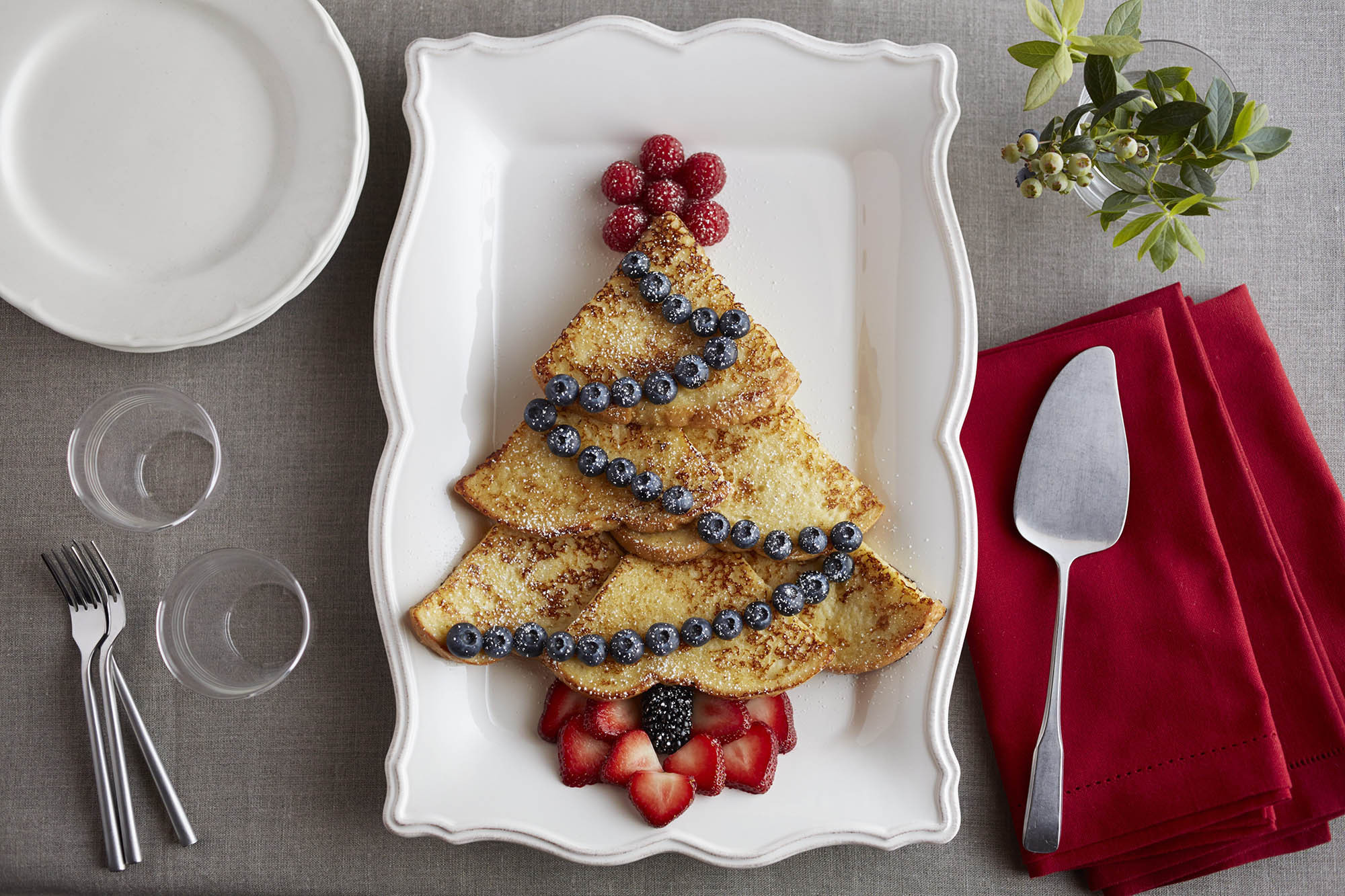 Christmas French Toast
 Christmas Tree Eggnog French Toast