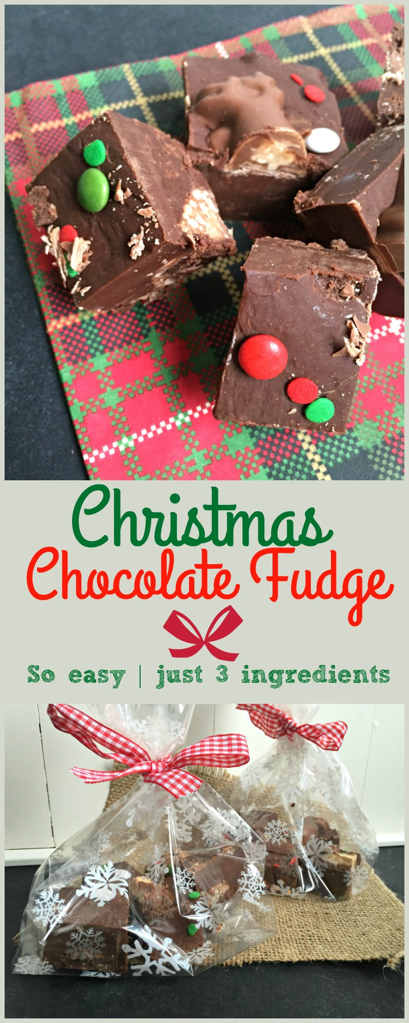Christmas Fudge Gifts
 Easy Malteser Reindeer Chocolate Fudge