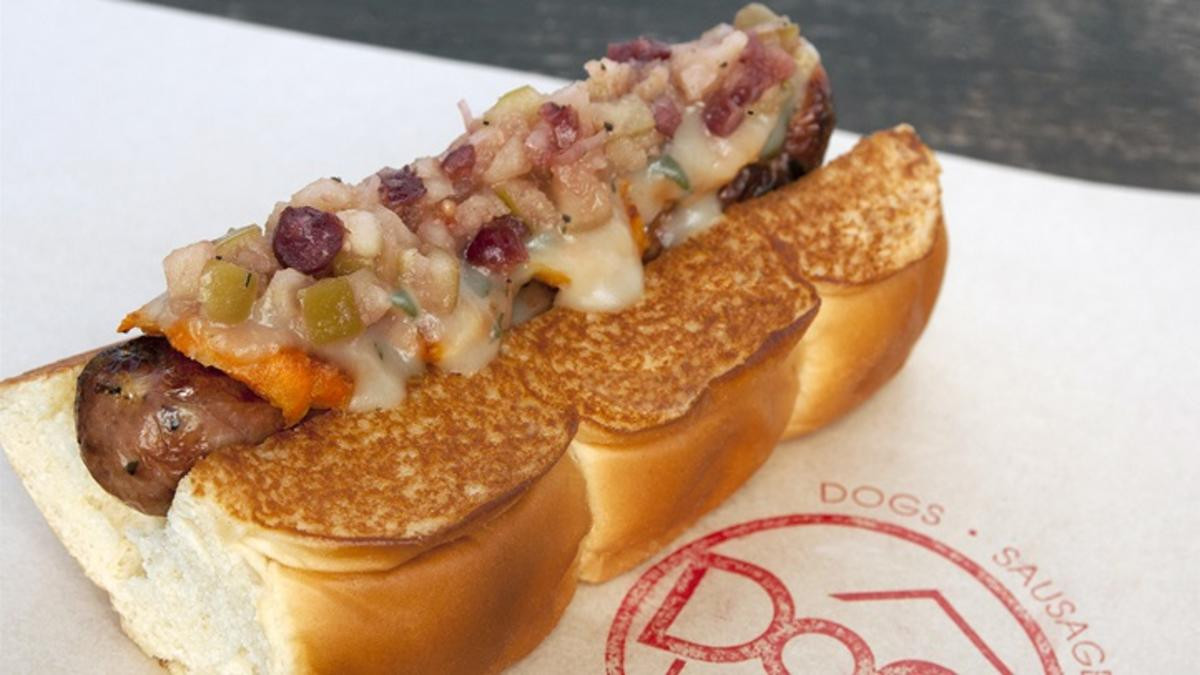 Christmas Hot Dogs
 Holiday on a Bun Turducken Hot Dog NBC Southern California