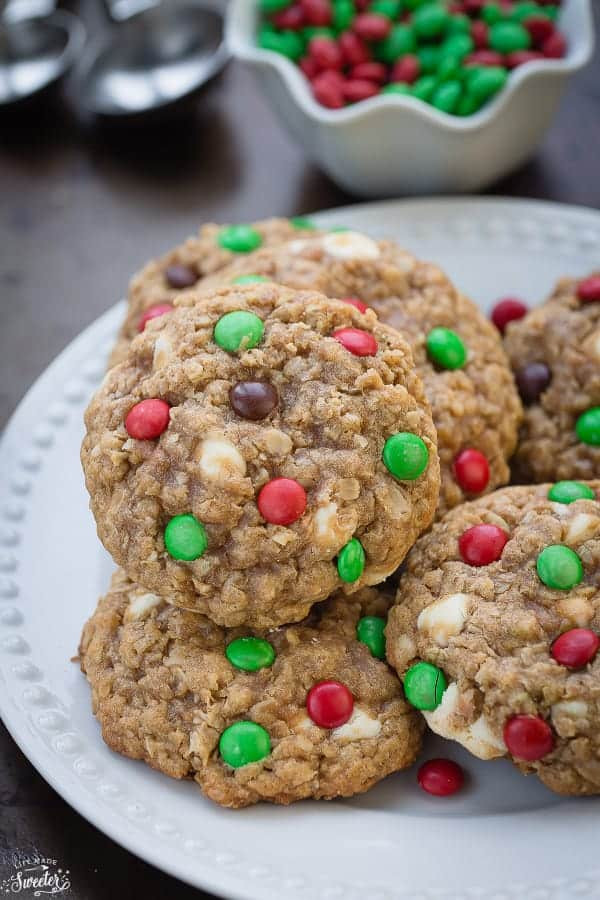 Christmas M And M Cookies
 Christmas Oatmeal M&M Cookies