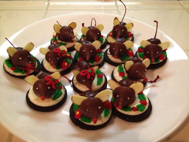Christmas Mice Candy
 Chocolate Christmas Mice Cookies Recipe Food