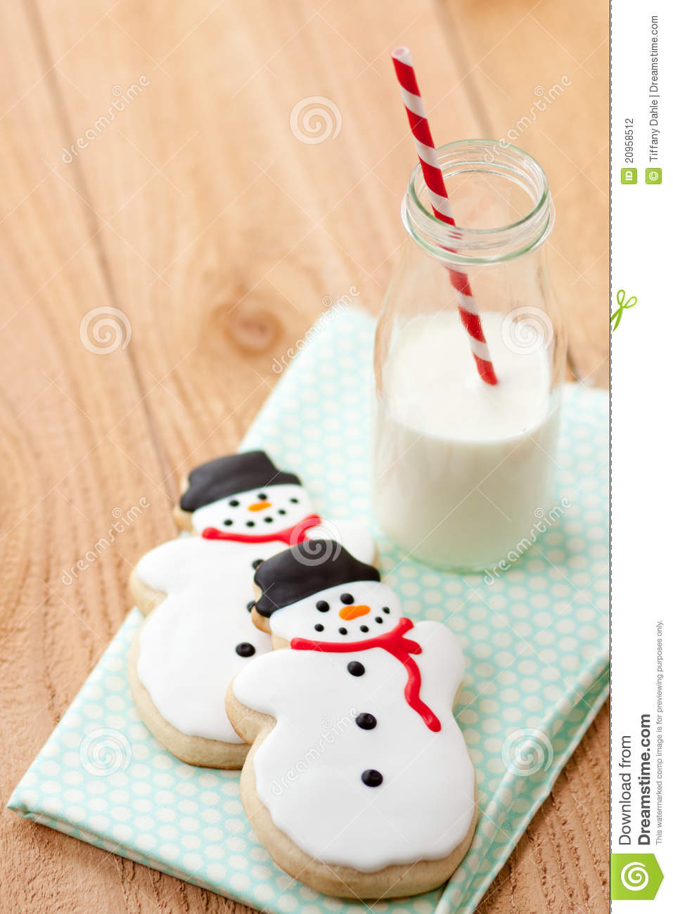 Christmas Milk And Cookies
 Milk And Christmas Cookies Stock graphy Image