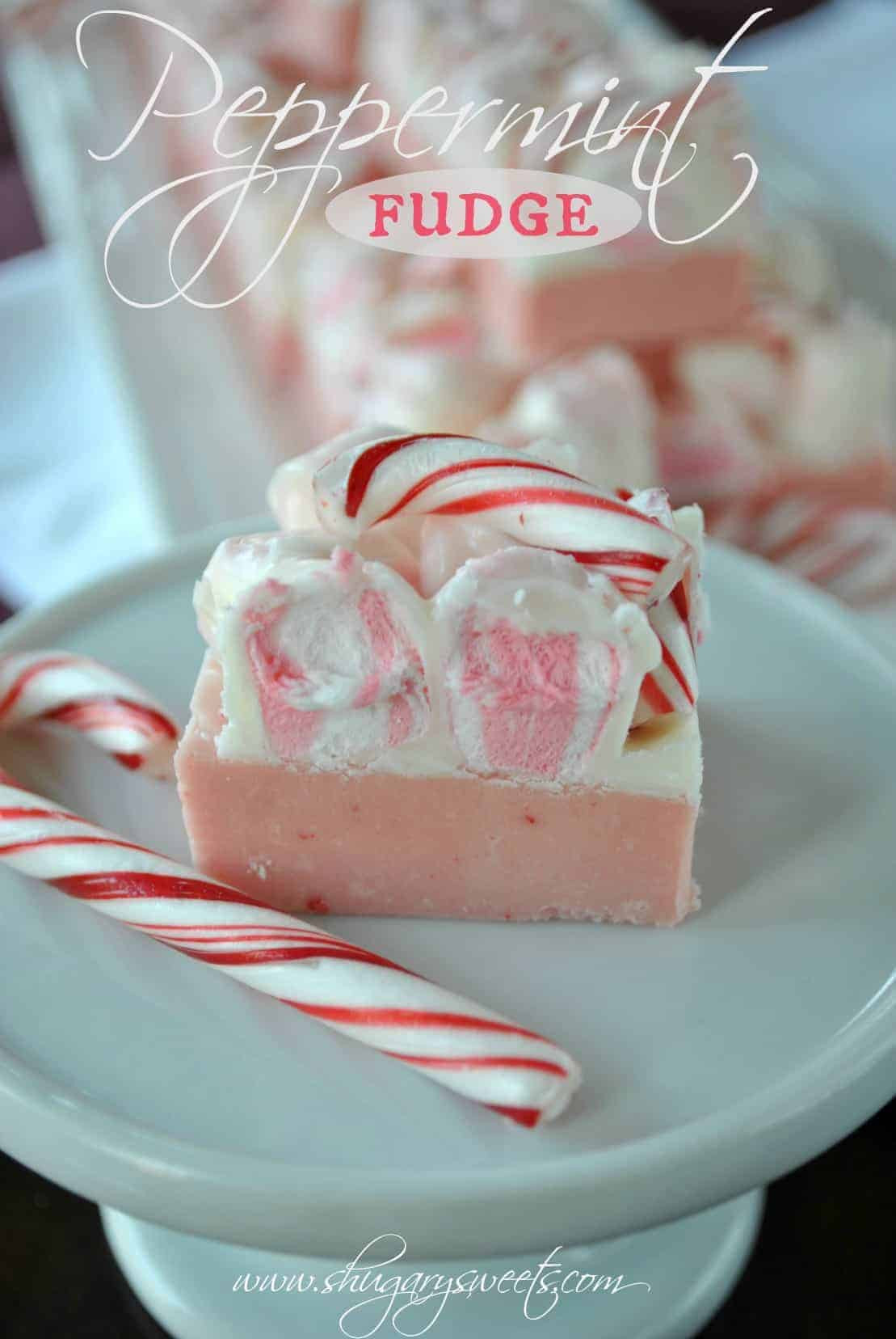 Christmas Peppermint Candy
 Peppermint Fudge Shugary Sweets