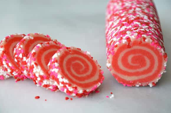 Christmas Pinwheel Sugar Cookies
 Pink Pinwheel Sugar Cookie Recipe