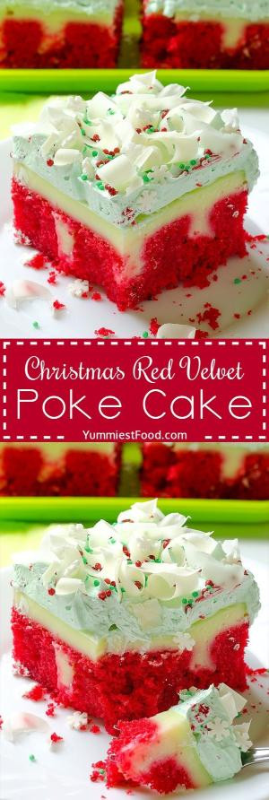 Christmas Poke Cake
 Survivor Birthday Party Poke Cake Fun easy to make