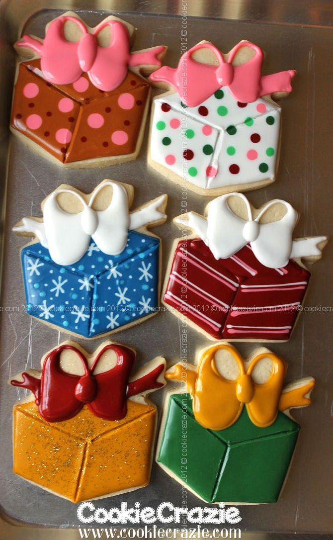 Christmas Present Cookies
 388 best images about Beautiful cookies on Pinterest