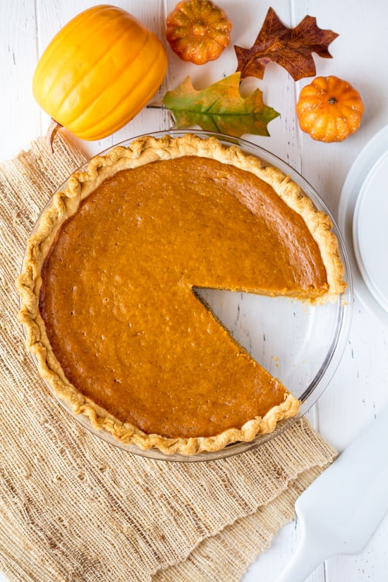 Christmas Pumpkin Pie
 Easy Homemade Pumpkin Pie