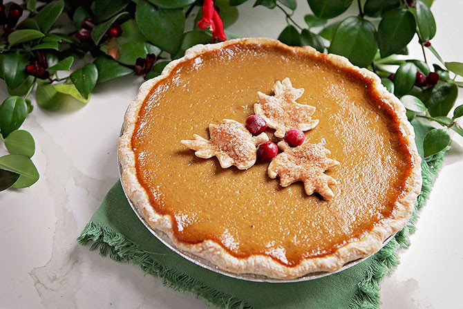 Christmas Pumpkin Pie
 Macrina Bakery