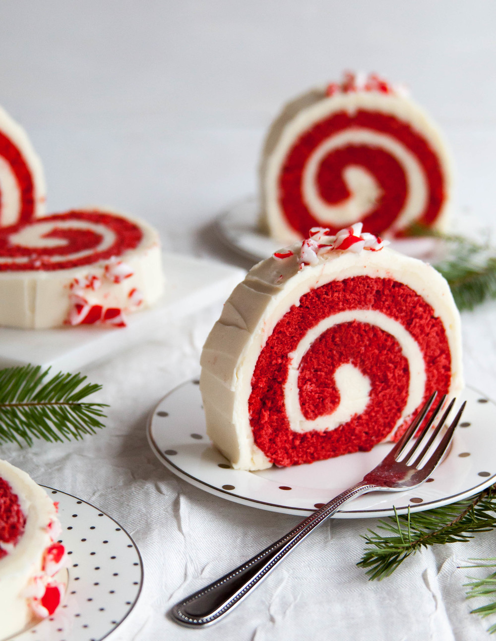 Christmas Roll Cakes
 Peppermint Red Velvet Cake Roll — Style Sweet CA