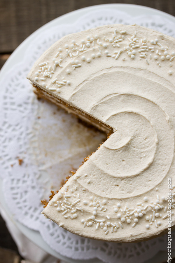 Christmas Spice Cake
 Holiday Spice Cake with Eggnog Buttercream