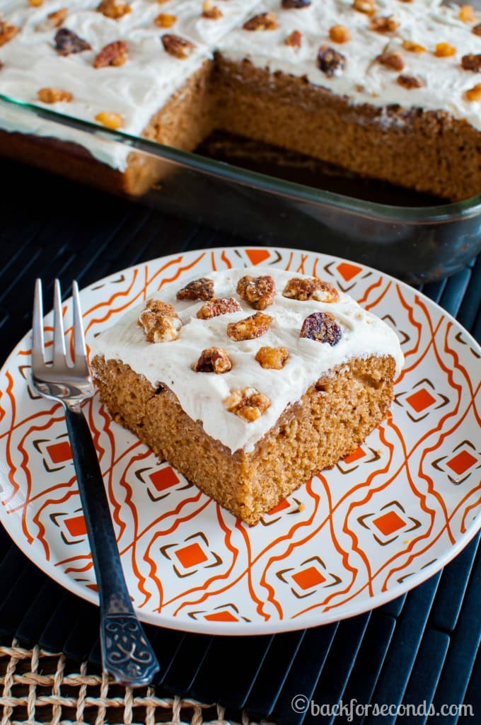 Christmas Spice Cake
 Homemade Spice Cake with Maple Frosting Back for Seconds