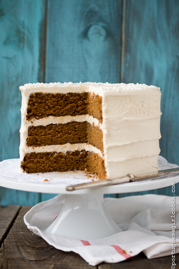 Christmas Spice Cake
 Holiday Spice Cake with Eggnog Buttercream