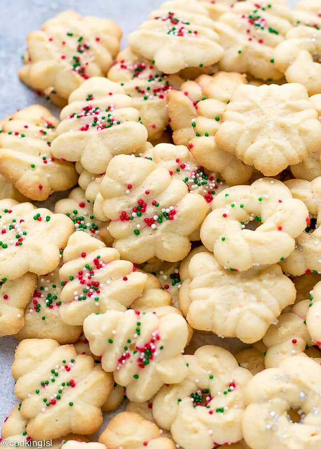 Christmas Spritz Cookies
 Easy Cream Cheese Spritz Cookies Recipe Cooking LSL