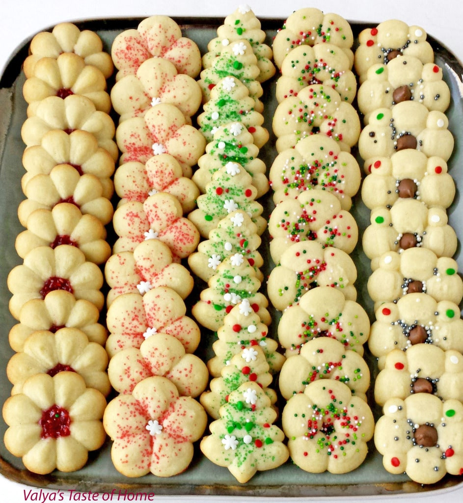 Christmas Spritz Cookies Recipes
 Christmas Spritz Cookies Valya s Taste of Home
