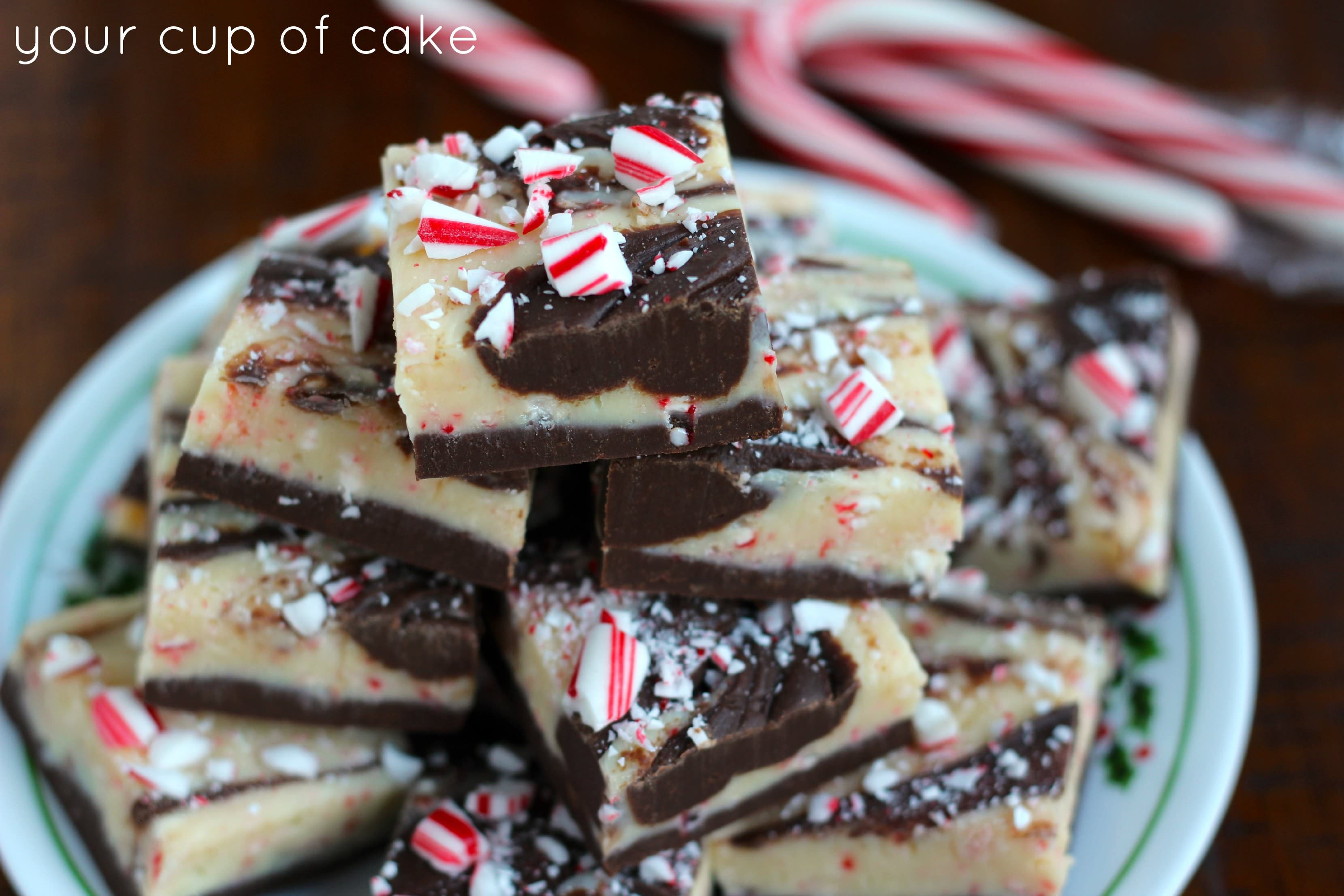 Christmas Swirl Fudge
 Chocolate Swirl Candy Cane Fudge Your Cup of Cake