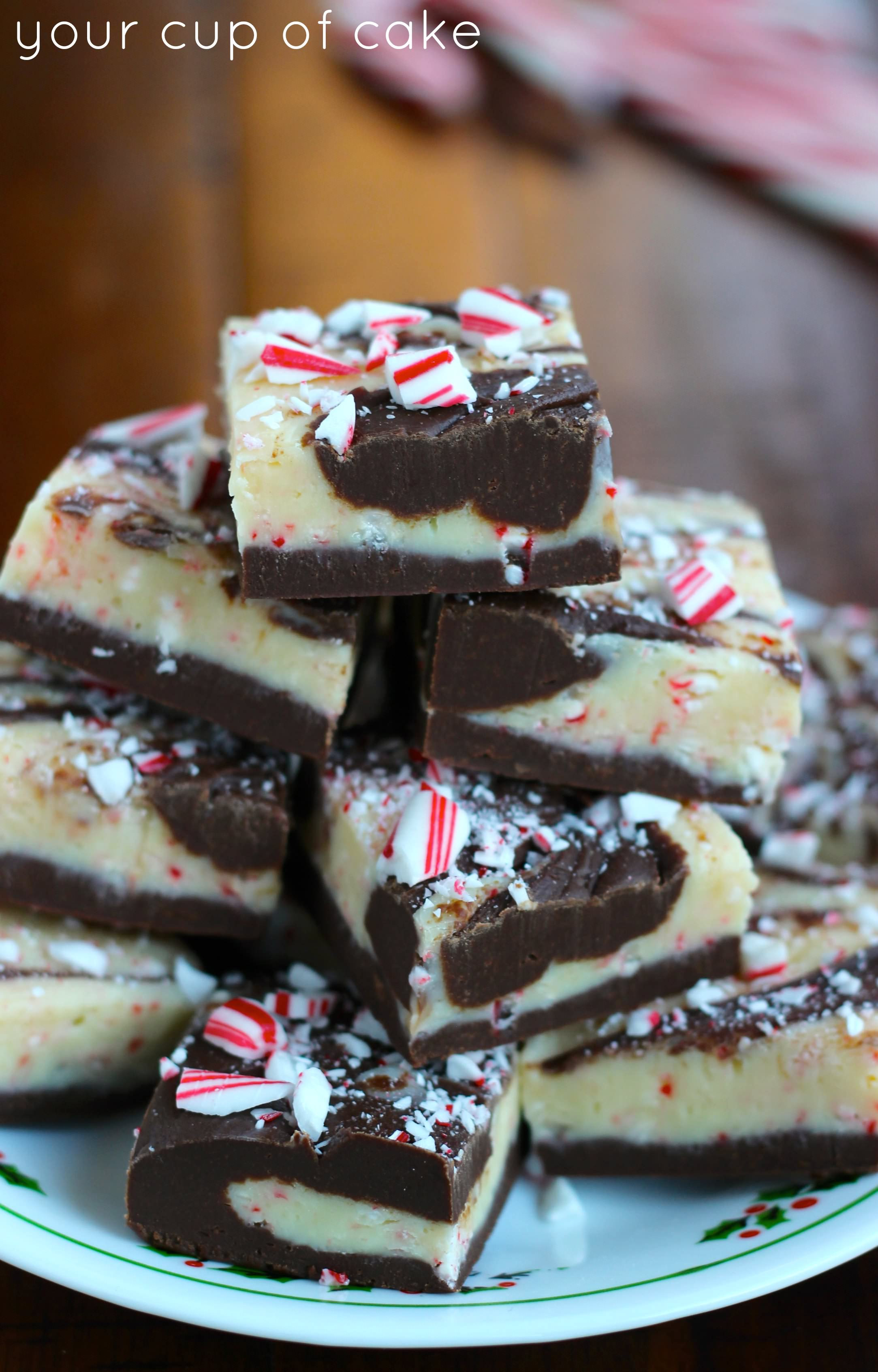 Christmas Swirl Fudge
 Chocolate Swirl Candy Cane Fudge Your Cup of Cake