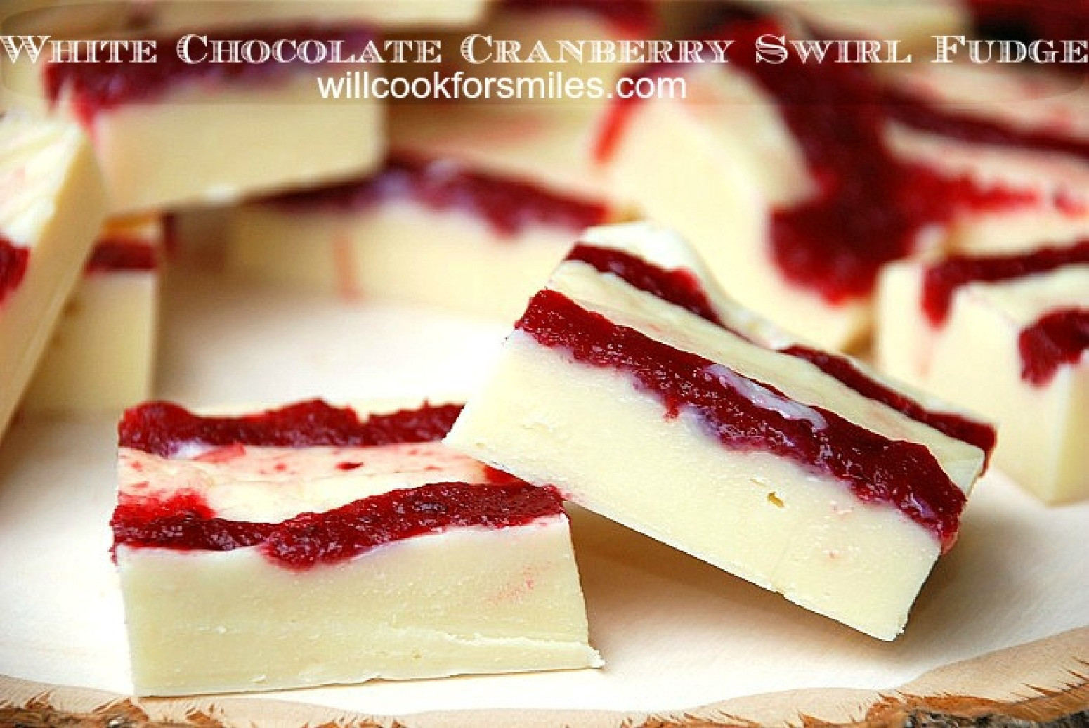 Christmas Swirl Fudge
 White Chocolate Cranberry Swirl Fudge Recipe 2