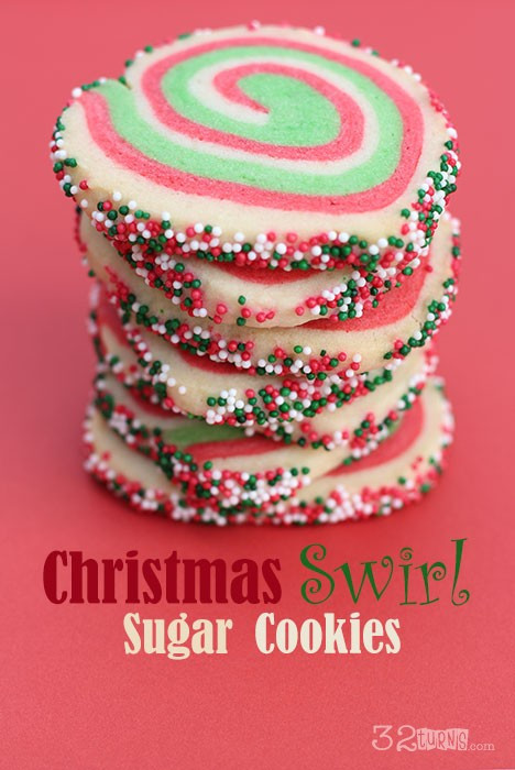 Christmas Swirl Sugar Cookies
 Christmas Swirl Sugar Cookies 32 Turns32 Turns