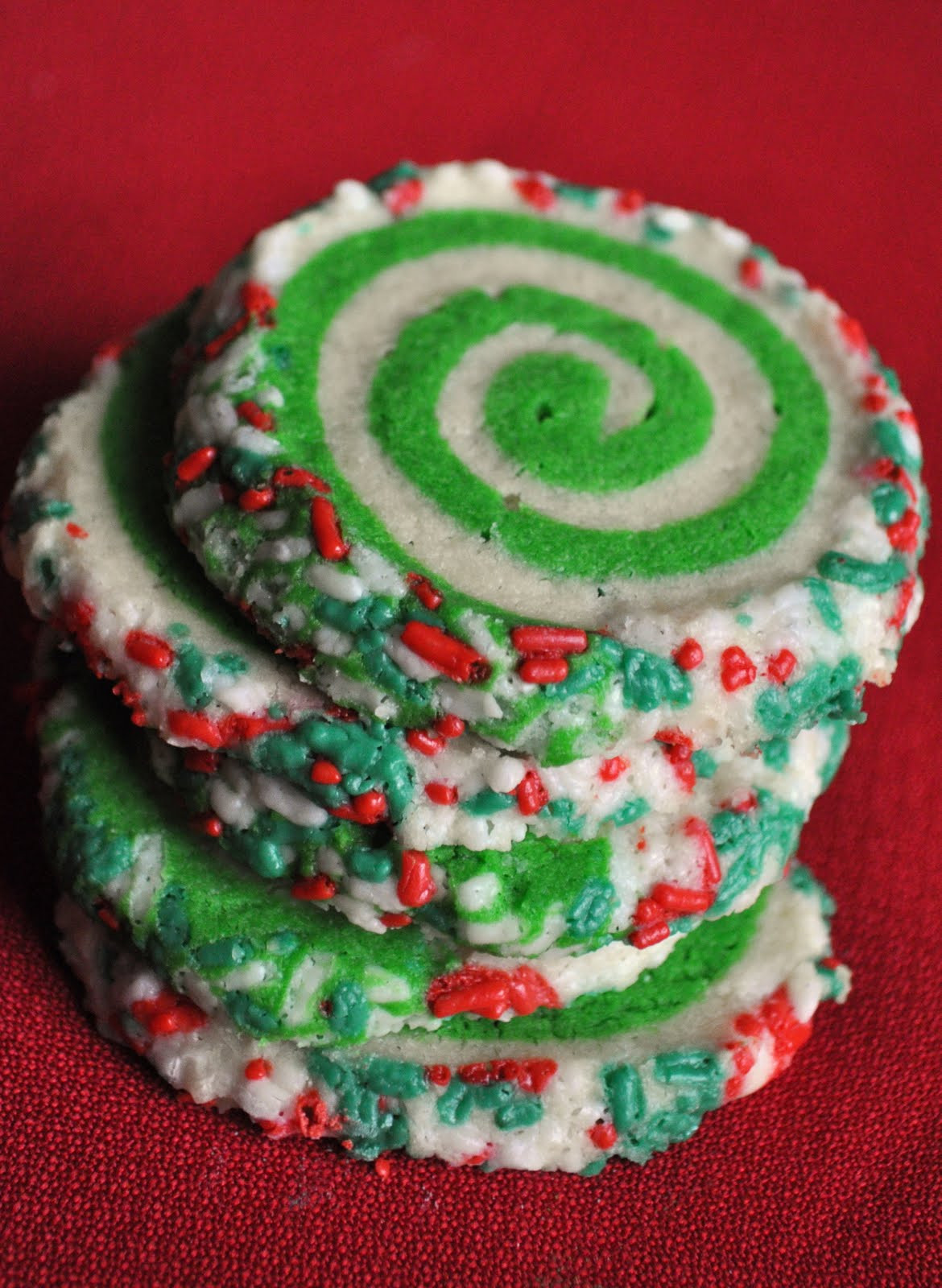 Christmas Swirl Sugar Cookies
 Our Italian Kitchen Colorful Swirl Cookies