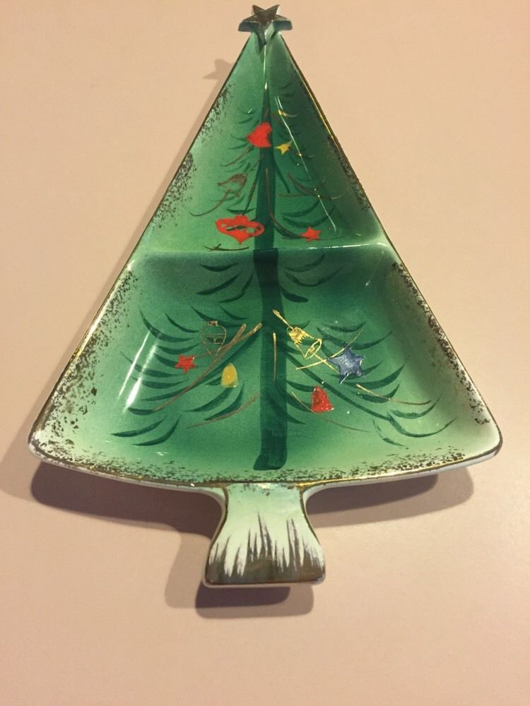 Christmas Tree Candy Dish
 Vintage Christmas Tree Candy Dish