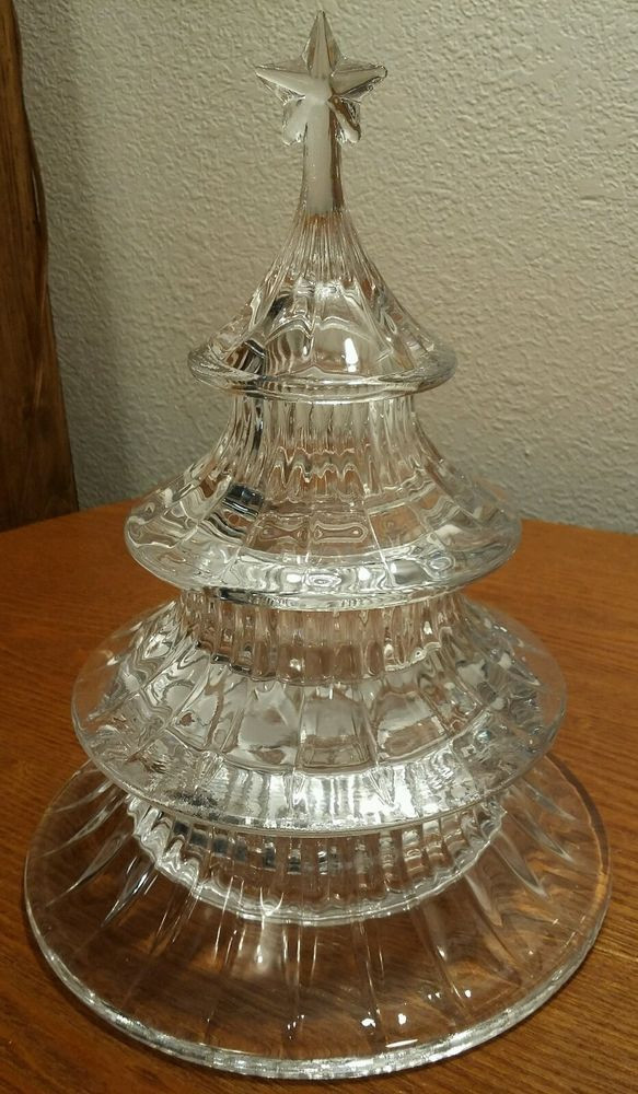 Christmas Tree Candy Dish
 LENOX Gorham Crystal Holiday Tradition 3 Tier Christmas