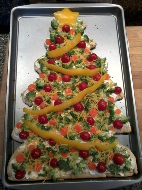 Christmas Tree Veggie Pizza
 Christmas Tree Veggie Pizza Holiday ideas