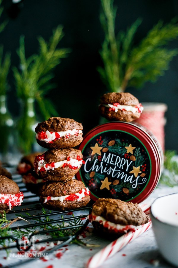 Christmas Whoopie Pies
 CHRISTMAS Cookies WHOOPIE PIE Recipe Munchkin Time