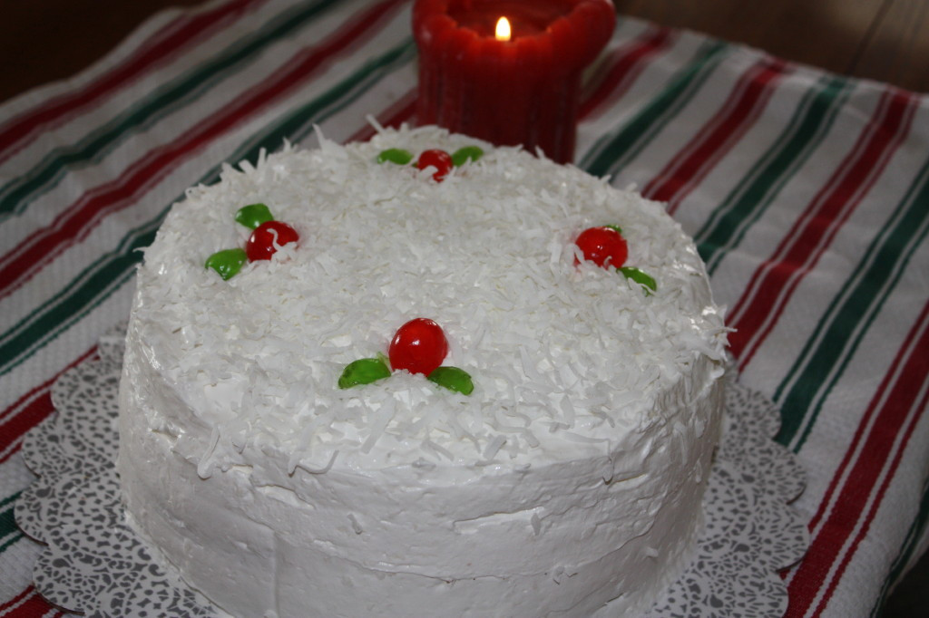 Coconut Christmas Cake
 Fresh Coconut Cake