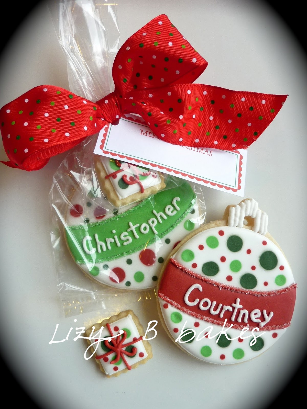 Cookies Gifts For Christmas
 Lizy B Personalized Christmas Cookies