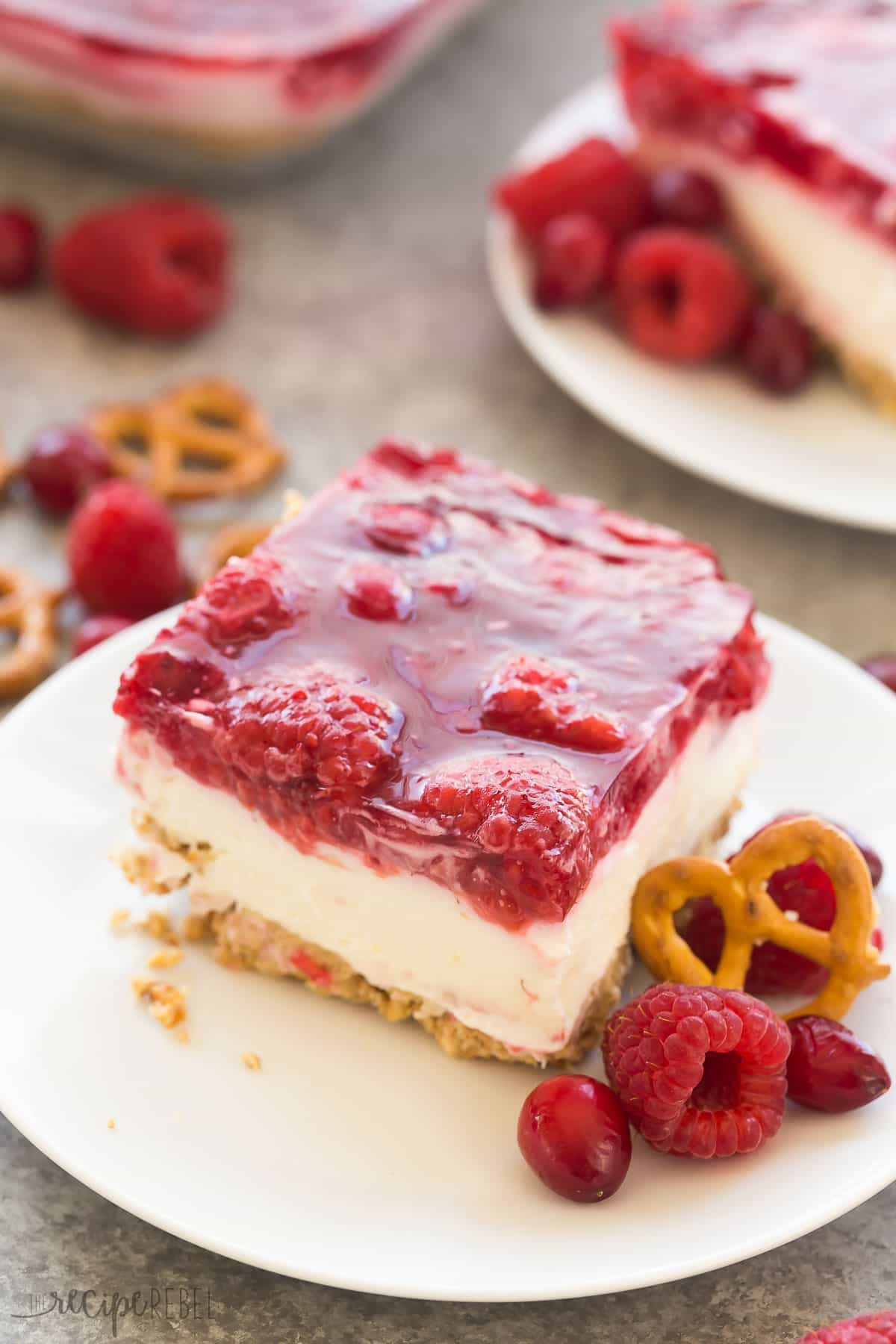 Cranberry Desserts For Thanksgiving
 Cranberry Raspberry Pretzel Salad Dessert VIDEO