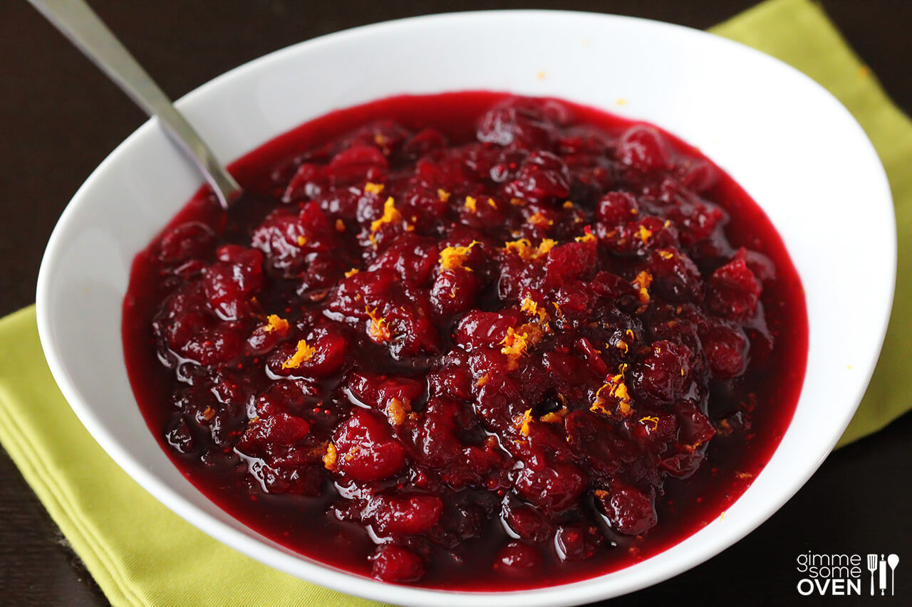 Cranberry Recipes Thanksgiving
 Orange Bourbon Cranberry Sauce