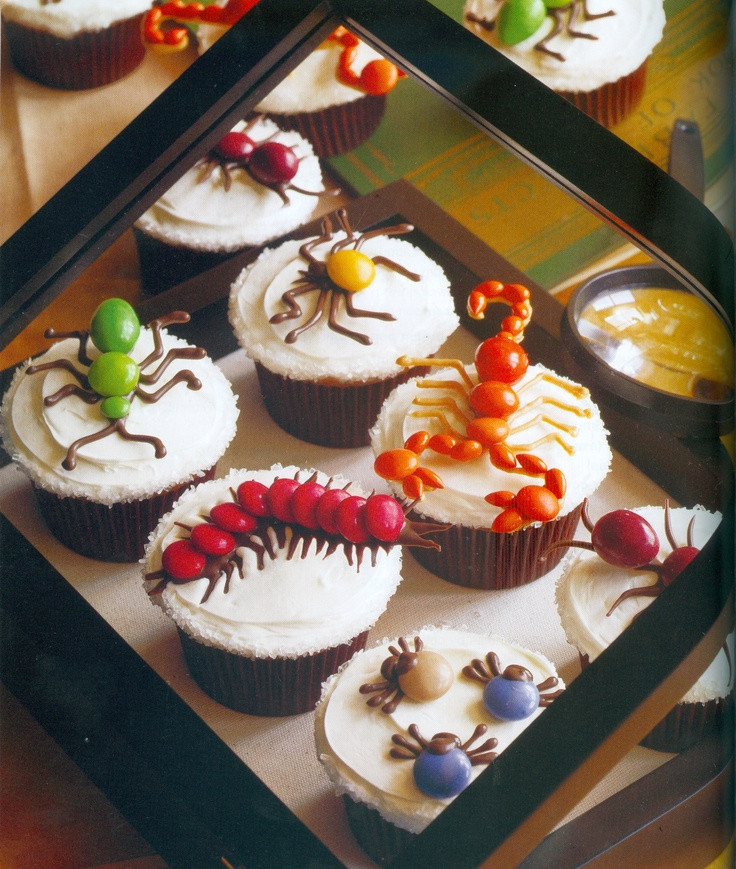 Creepy Halloween Cupcakes
 Creepy Crawler Halloween Cupcakes Recipe — Dishmaps