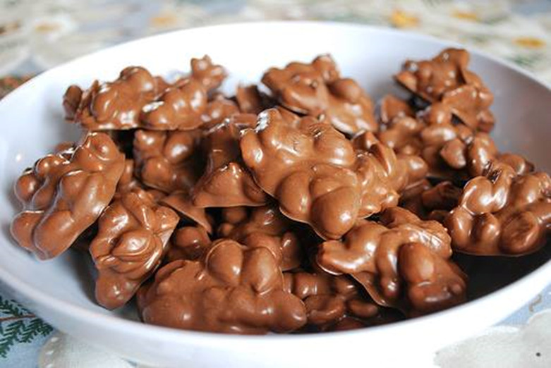 Crockpot Christmas Candy
 Chocolate Covered Nuts in the Crockpot