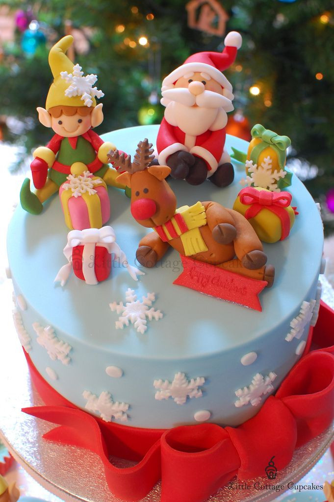 Cute Christmas Cakes
 Top 16 Cute Single Tier Christmas Cakes – Unique Happy New