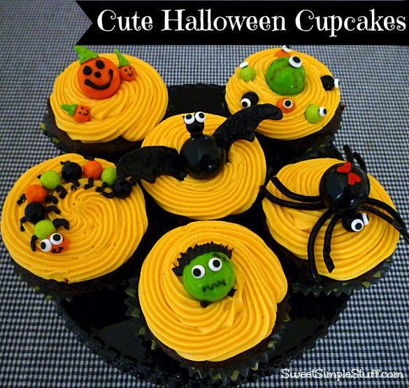 Cute Halloween Cupcakes
 Halloween Cupcakes … cute and not too scary