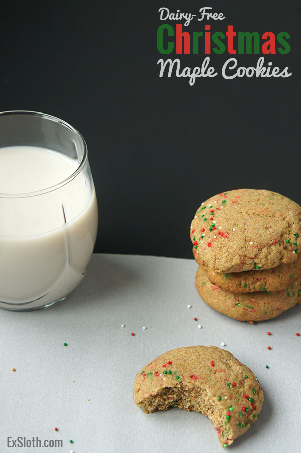 Dairy Free Christmas Cookies
 Dairy Free Christmas Maple Cookies Diary of an ExSloth
