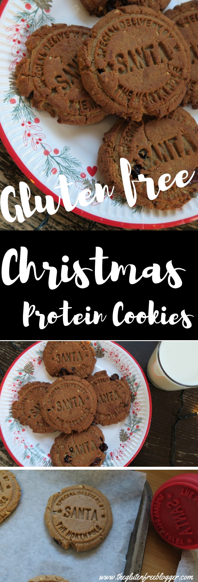 Dairy Free Christmas Cookies
 Gluten and dairy free Christmas spiced protein cookies