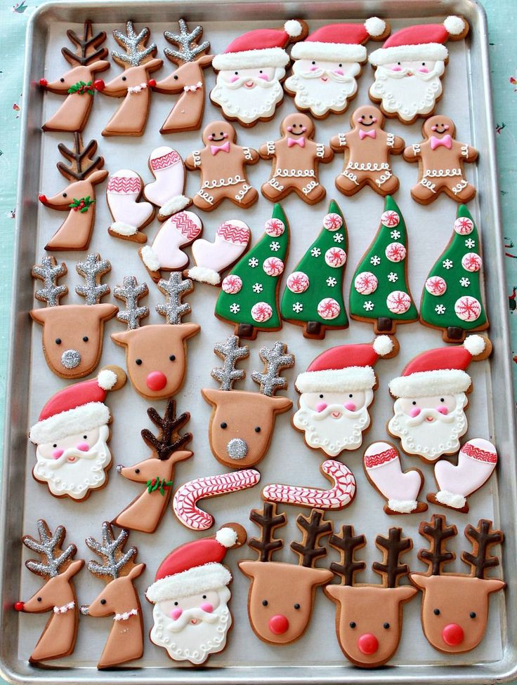 Decorated Christmas Cookies Pinterest
 1691 best cookies Christmas images on Pinterest