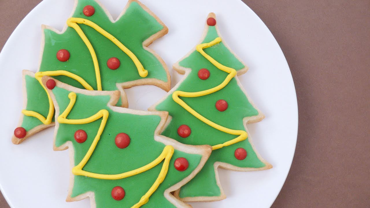 Decorated Christmas Trees Cookies
 How to Decorate Christmas Sugar Cookies