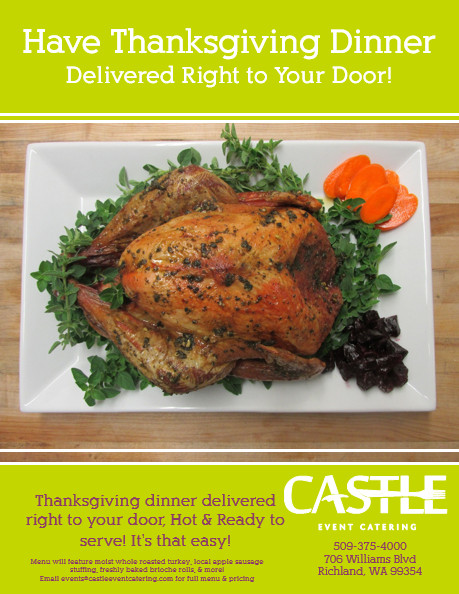 Delivered Thanksgiving Dinners
 Castle Catering s Thanksgiving Delivery In Richland