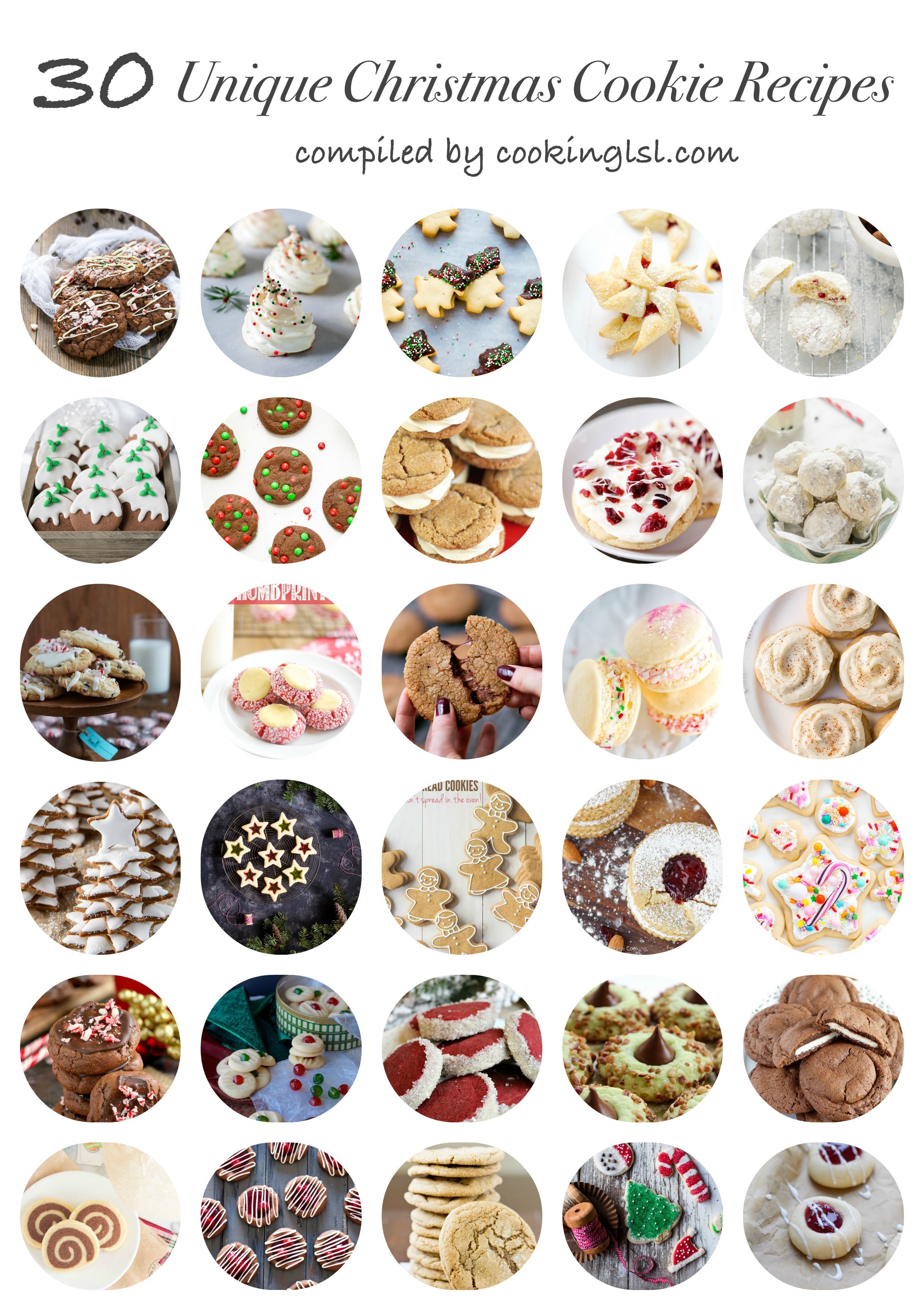 Different Christmas Cookies
 30 Unique Christmas Cookie Recipes