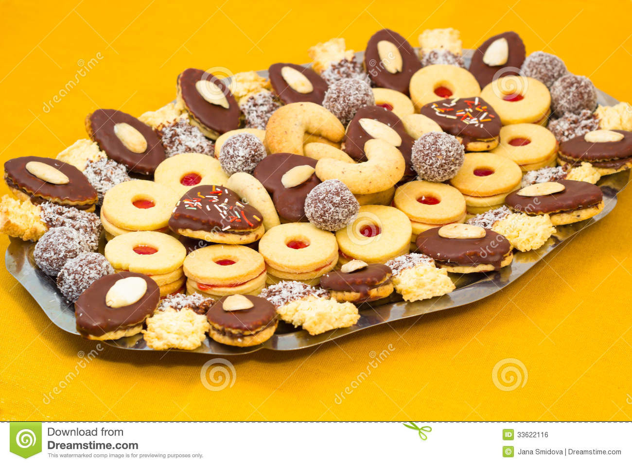 Different Christmas Cookies
 Czech Christmas cookies stock photo Image of cake