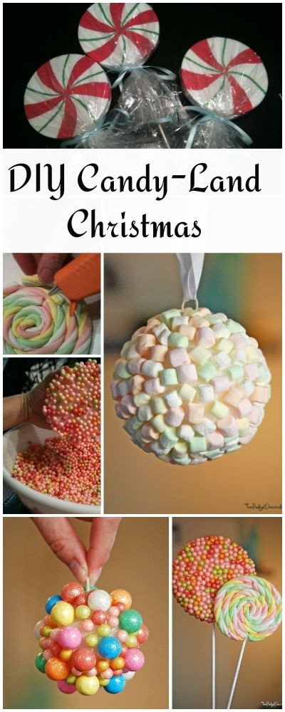 Diy Christmas Candy Decorations
 Candy Land Christmas Theme Tree • Check out these DIY